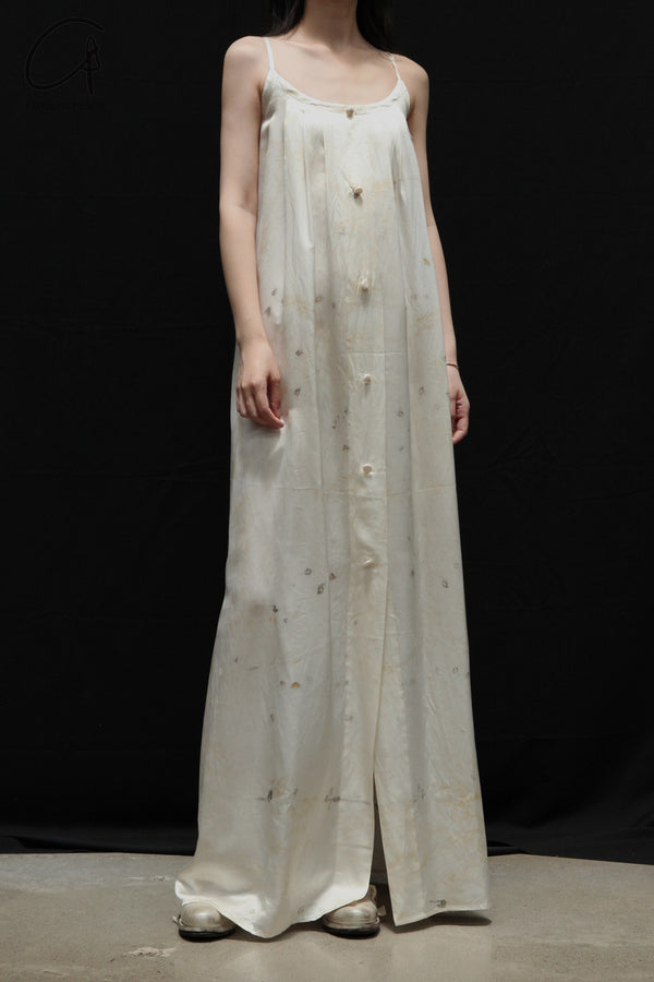 Mutedance 24 Spring/Summer Printed Flowing Long Dress MD-MD24SS29-H hoary PM141